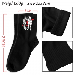 Naruto Anime Print Long Crew Cotton Socks 25x8cm