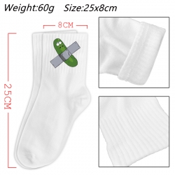  Rick and Morty Anime Print Long Crew Cotton Socks 25x8cm