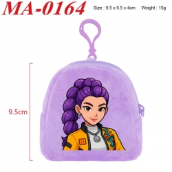 Kpop demon hunters Anime cartoon plush coin purse 9.5X9.5X4cm