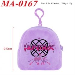 Kpop demon hunters Anime cartoon plush coin purse 9.5X9.5X4cm