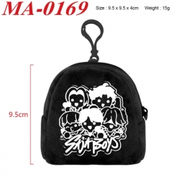 Kpop demon hunters Anime cartoon plush coin purse 9.5X9.5X4cm