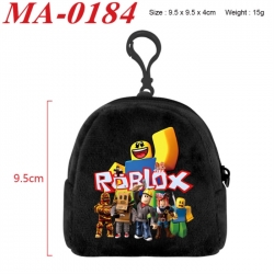 Roblox Anime cartoon plush coin purse 9.5X9.5X4cm