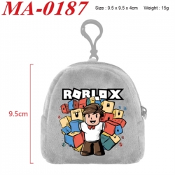 Roblox Anime cartoon plush coin purse 9.5X9.5X4cm
