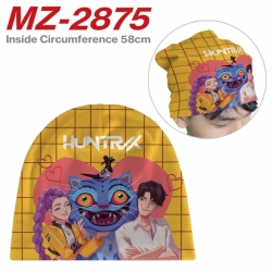 Kpop demon hunters Anime full-color printed hat knitted hat circumference 58cm