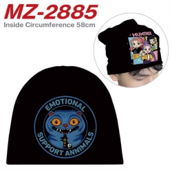 Kpop demon hunters Anime full-color printed hat knitted hat circumference 58cm