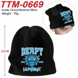 Kpop demon hunters Anime hot stamping hat knitted hat 58cm