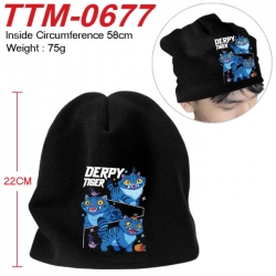 Kpop demon hunters Anime hot stamping hat knitted hat 58cm