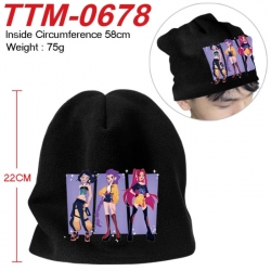 Kpop demon hunters Anime hot stamping hat knitted hat 58cm
