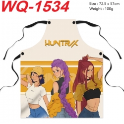 Kpop demon hunters Anime Creative Digital Printing Apron 72.5x57cm