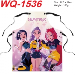 Kpop demon hunters Anime Creative Digital Printing Apron 72.5x57cm