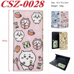 Chiikawa Anime peripheral long three fold wallet 19x10x2cm