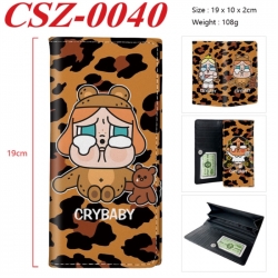 Crybaby Anime peripheral long three fold wallet 19x10x2cm