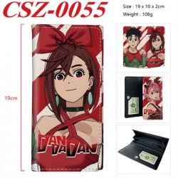 DANDADAN Anime peripheral long three fold wallet 19x10x2cm
