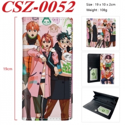 DANDADAN Anime peripheral long three fold wallet 19x10x2cm