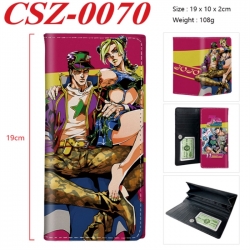 JoJos Bizarre Adventure Anime peripheral long three fold wallet 19x10x2cm