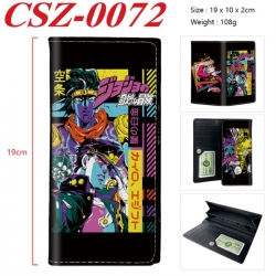 JoJos Bizarre Adventure Anime peripheral long three fold wallet 19x10x2cm