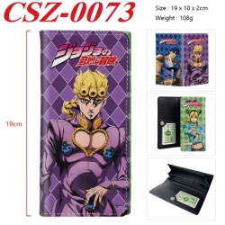 JoJos Bizarre Adventure Anime peripheral long three fold wallet 19x10x2cm
