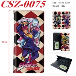 JoJos Bizarre Adventure Anime peripheral long three fold wallet 19x10x2cm