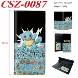 Pokemon Anime peripheral long three fold wallet 19x10x2cm