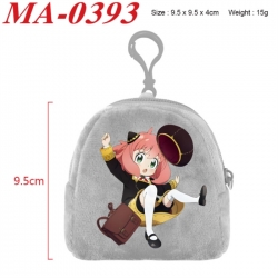 SPY&times;FAMILY Anime cartoon plush coin purse 9.5X9.5X4cm