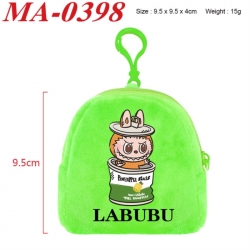 Labubu Anime cartoon plush coin purse 9.5X9.5X4cm