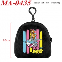 Tom and Jerry Anime cartoon plush coin purse 9.5X9.5X4cm