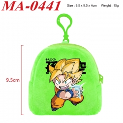 DRAGON BALL Anime cartoon plush coin purse 9.5X9.5X4cm