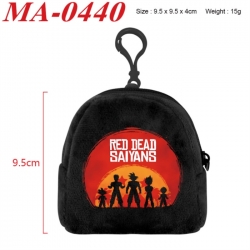 DRAGON BALL Anime cartoon plush coin purse 9.5X9.5X4cm