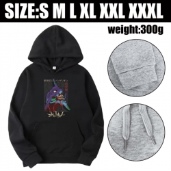 EVA  Anime printed hooded sweatshirt top from S to 3XL