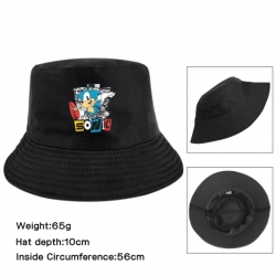 Sonic The Hedgehog Anime Printed Outdoor Fisherman's Hat Sunshade Hat 56cm