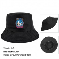 Sonic The Hedgehog Anime Printed Outdoor Fisherman's Hat Sunshade Hat 56cm