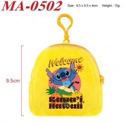 Lilo & Stitch Anime cartoon plush coin purse 9.5X9.5X4cm