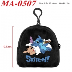 Lilo & Stitch Anime cartoon plush coin purse 9.5X9.5X4cm