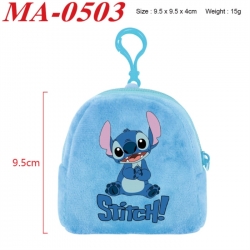 Lilo & Stitch Anime cartoon plush coin purse 9.5X9.5X4cm