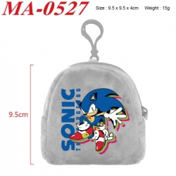 Sonic The Hedgehog Anime cartoon plush coin purse 9.5X9.5X4cm