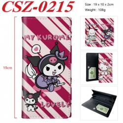 Sanrio Anime peripheral long three fold wallet 19x10x2cm