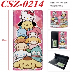 Sanrio Anime peripheral long three fold wallet 19x10x2cm