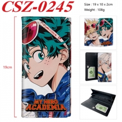 My Hero Academia Anime peripheral long three fold wallet 19x10x2cm