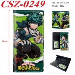 My Hero Academia Anime peripheral long three fold wallet 19x10x2cm
