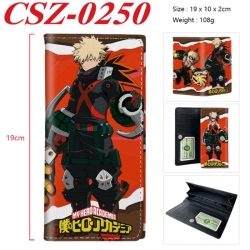 My Hero Academia Anime peripheral long three fold wallet 19x10x2cm