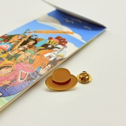 One Piece Anime cartoon metal brooch  price for 5 pcs 