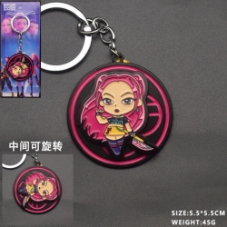 K-Pop Demon Hunters Anime peripheral rotatable keychain price for 5 pcs