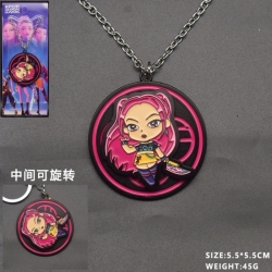 K-Pop Demon Hunters Anime peripheral rotatable necklace price for 5 pcs