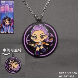 K-Pop Demon Hunters Anime peripheral rotatable necklace price for 5 pcs
