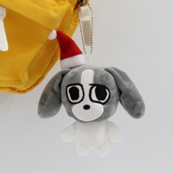 Multiple dogs Crystal Super Soft PP Cotton Plush Toy Pendant 12x10x6cm price for 5 pcs