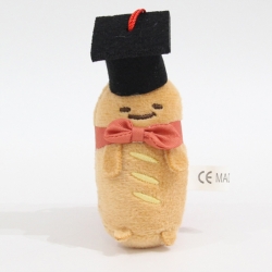 Law stick graduation hat Crystal Super Soft PP Cotton Plush Toy Pendant 10x4x3cm price for 5 pcs