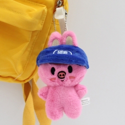 SKZOO Little rabbit fur+PP cotton plush toy pendant 12x7x4cm price for 5 pcs