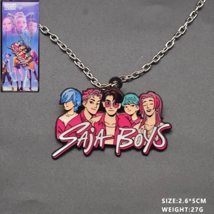 K-Pop Demon Hunters Anime cartoon necklace pendant
