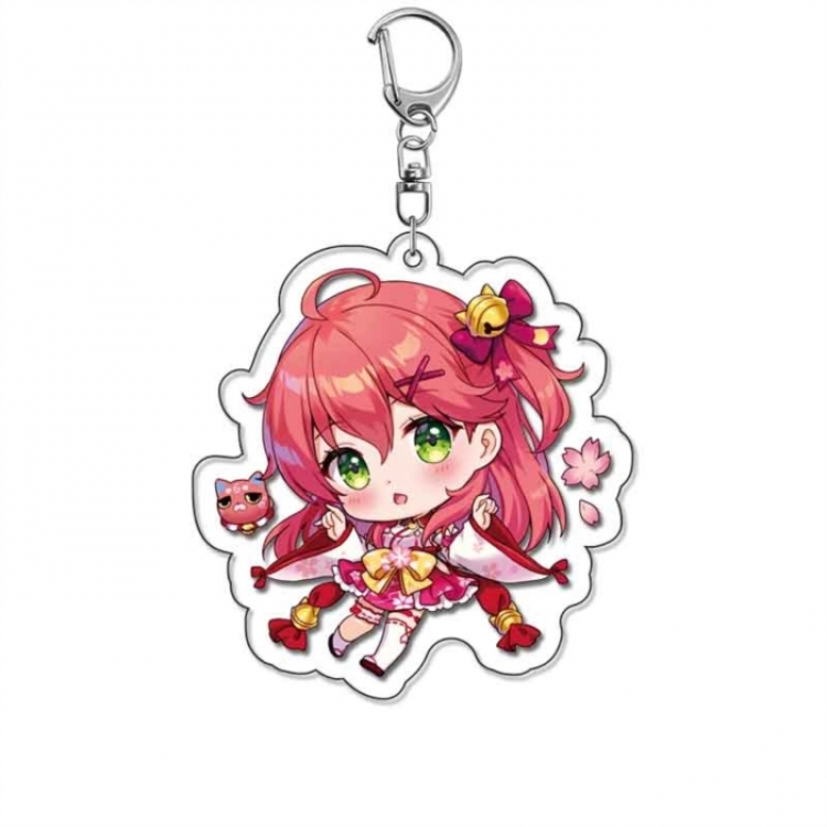Virtual anchor Anime Acrylic Keychain Charm price for 5 pcs