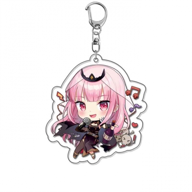 Virtual anchor Anime Acrylic Keychain Charm price for 5 pcs